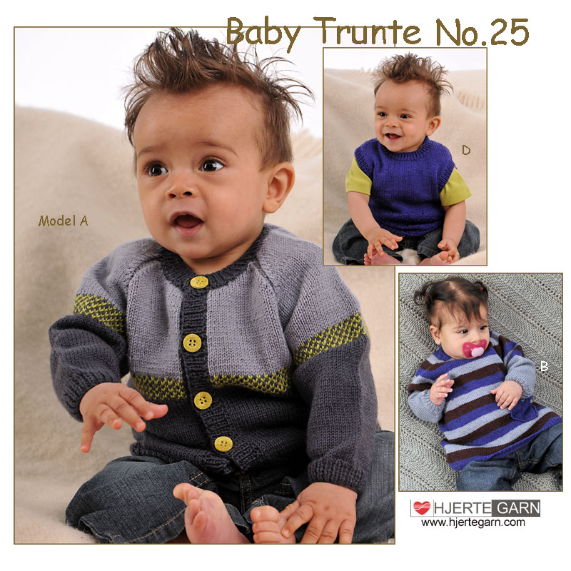 Baby Strikkeopskrift Trunte - Strikkeopskrifter