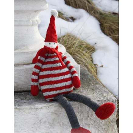 Julius Drops Design Nisse Julepynt Strikkeopskrift - Strikkeopskrifter  - 5713419984506