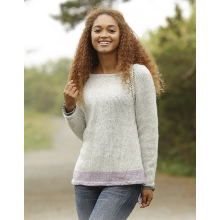Lilla Camilla Drops Design Bluse Strikkeopskrift Str Xxxl - Strikkeopskrifter  - 5713419988597