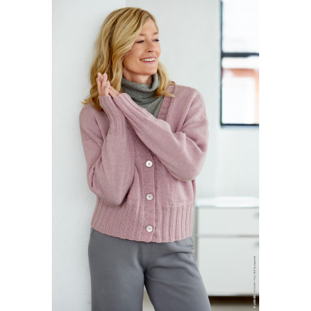 Cool Wool Cardigan Lana Grossa Cardigan Strikkeopskrift Str - Lana Grossa Strikkeopskrifter  - 5713419923925