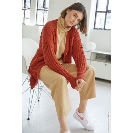 Cool Wool Big Cardigan Lana Grossa Cardigan Strikkeopskrift Str - Lana Grossa Strikkeopskrifter  - 5713419923840