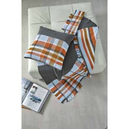 Cool Wool Big Plaid Lana Grossa Plaid Strikkeopskrift Str 130 130cm - Lana Grossa Strikkeopskrifter  - 5713419923833
