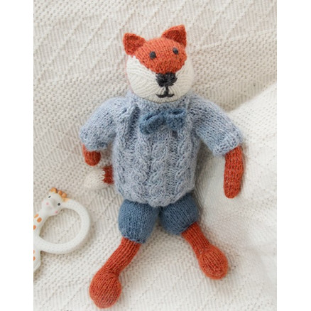 Mister Fox Drops Design Bamse Strikkeopskrift - Strikkeopskrifter  - 5713419913544