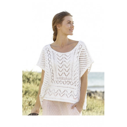 All Smiles Drops Design Top Strikkeopskrift Str Xxxl - Strikkeopskrifter  - 5713419991276