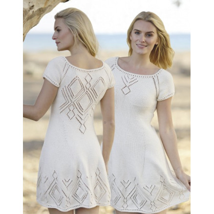 Summer Feeling Drops Design Kjole Strikkeopskrift Str Xxxl - Strikkeopskrifter  - 5713419993782