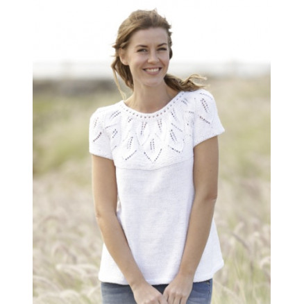 Summer Leaves Top Drops Design Top Strikkeopskrift Str Xxxl - Strikkeopskrifter  - 5713419992327