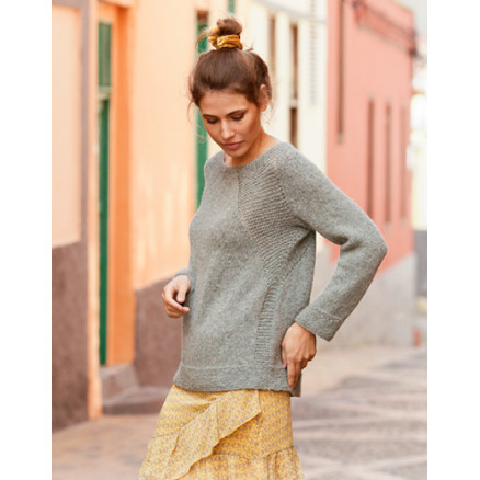 Stone Fields Drops Design Bluse Strikkeopskrift Str Xxxl - Strikkeopskrifter  - 5713419949710
