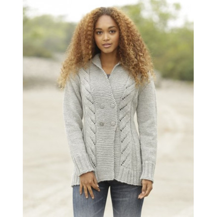 Arrowhead Drops Design Jakke Strikkeopskrift Str Xxxl - Strikkeopskrifter  - 5713419988627