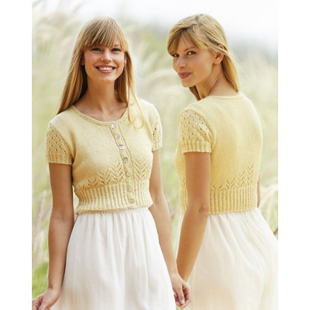 Spring Fling Drops Design Bolero Strikkeopskrift Str Xxxl - Strikkeopskrifter  - 5713419990675
