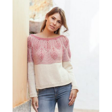 Spring Harvest Drops Design Bluse Strikkeopskrift Str Xxxl - Strikkeopskrifter  - 5713419949376