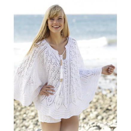 Angelica Drops Design Poncho Strikkeopskrift Str Xxl Xxxl - Strikkeopskrifter  - 5713419991207
