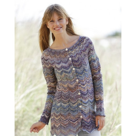 Sundown Cardigan Drops Design Jakke Strikkeopskrift Str Xxl Xxxl - Strikkeopskrifter  - 5713419989709