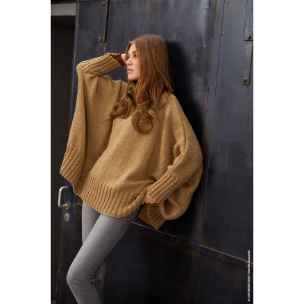 Bingo Poncho Lana Grossa Poncho Strikkeopskrift Onesize - Lana Grossa Strikkeopskrifter  - 5713419923697
