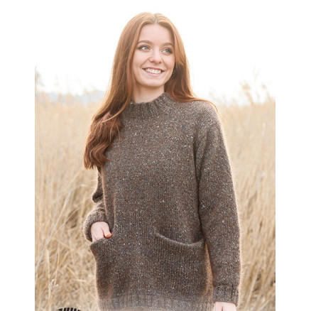 Autumn Woods Drops Design Bluse Strikkeopskrift Str - Strikkeopskrifter  - 5713419913377