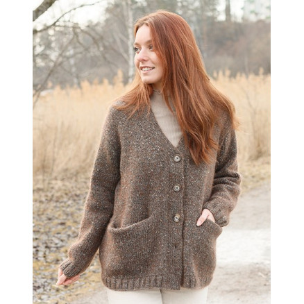 Autumn Woods Cardigan Drops Design Cardigan Strikkeopskrift Str - Strikkeopskrifter  - 5713419912776