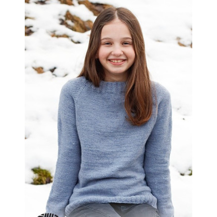 Blue Stream Drops Design Bluse Strikkeopskrift Str - Strikkeopskrifter  - 5713419912462