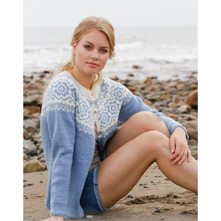 Periwinkle Jacket Drops Design Jakke Strikkeopskrift Str Xxxl - Strikkeopskrifter  - 5713419963211