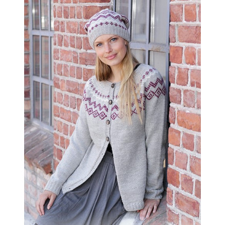 Old Mill Drops Design Jakke Strikkeopskrift Str Xxxl - Strikkeopskrifter  - 5713419960579