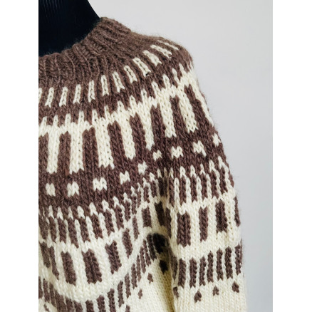 Snowdrop Uldsweater Rito Krea Sweater Strikkeopskrift Str - Rito Krea Strikkeopskrifter  - 5713419925820